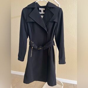 H&M black trench jacket